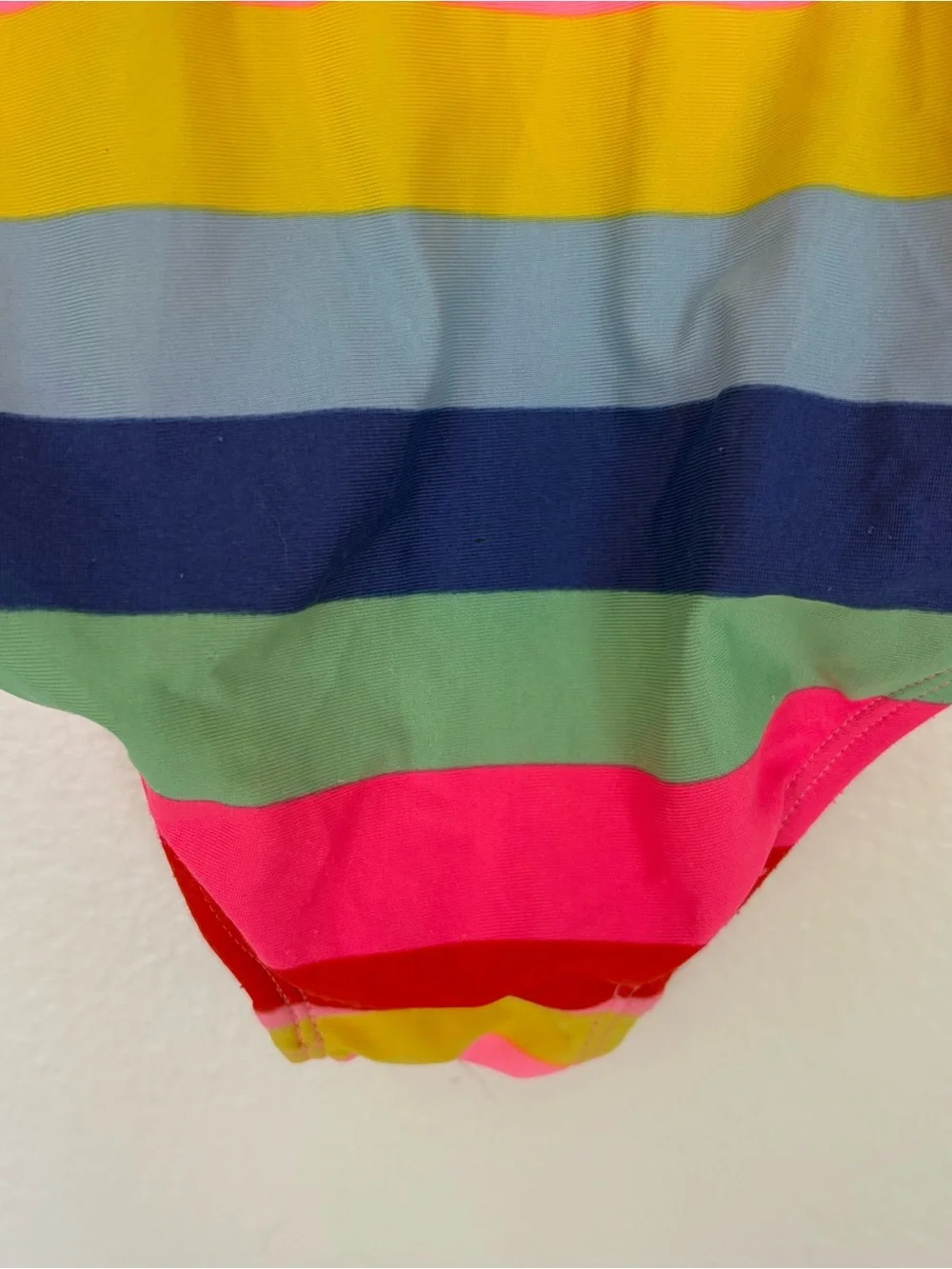 GAP Girls' Bright Rainbow Stripe One-Piece Swimsuit - M - size 7-8